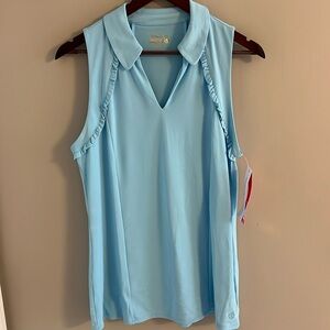 Large women’s Luxletic NWT top light blue